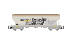 Jouef HJ6319 - H0 - Getreidesilowagen Millet - Graffiti, SNCF, Ep. V